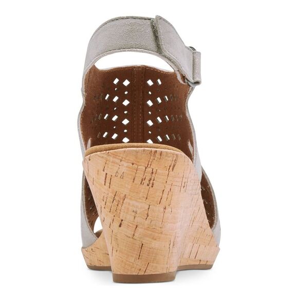 NWT ROCKPORT Womens Beige Briah Wedge Leather Slingback Sandal 7.5 M - Picture 3 of 5